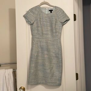 J. Crew Blue Tweed Mini Dress Size 0 (NWT)